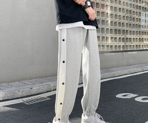 【韓国ファッション】ブレススウェットパンツメンズサマーストリートルーズカジュアルパンツ