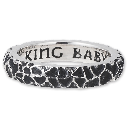 【KING BABY　キングベイビー　RING　リング】ハンマードテクスチャースタッカブルリング【送料無料】