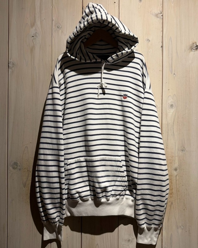 【a.k.a.C.a.k.a vintage】90's “Polo Country Ralph Lauren” Horizontal Stripe Pullover Hoodie