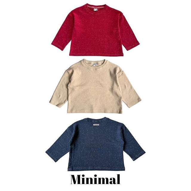 【取寄】minimal|popcorn tee|ポップコーンTシャツ|S-JM|kids&jr|26 autumn