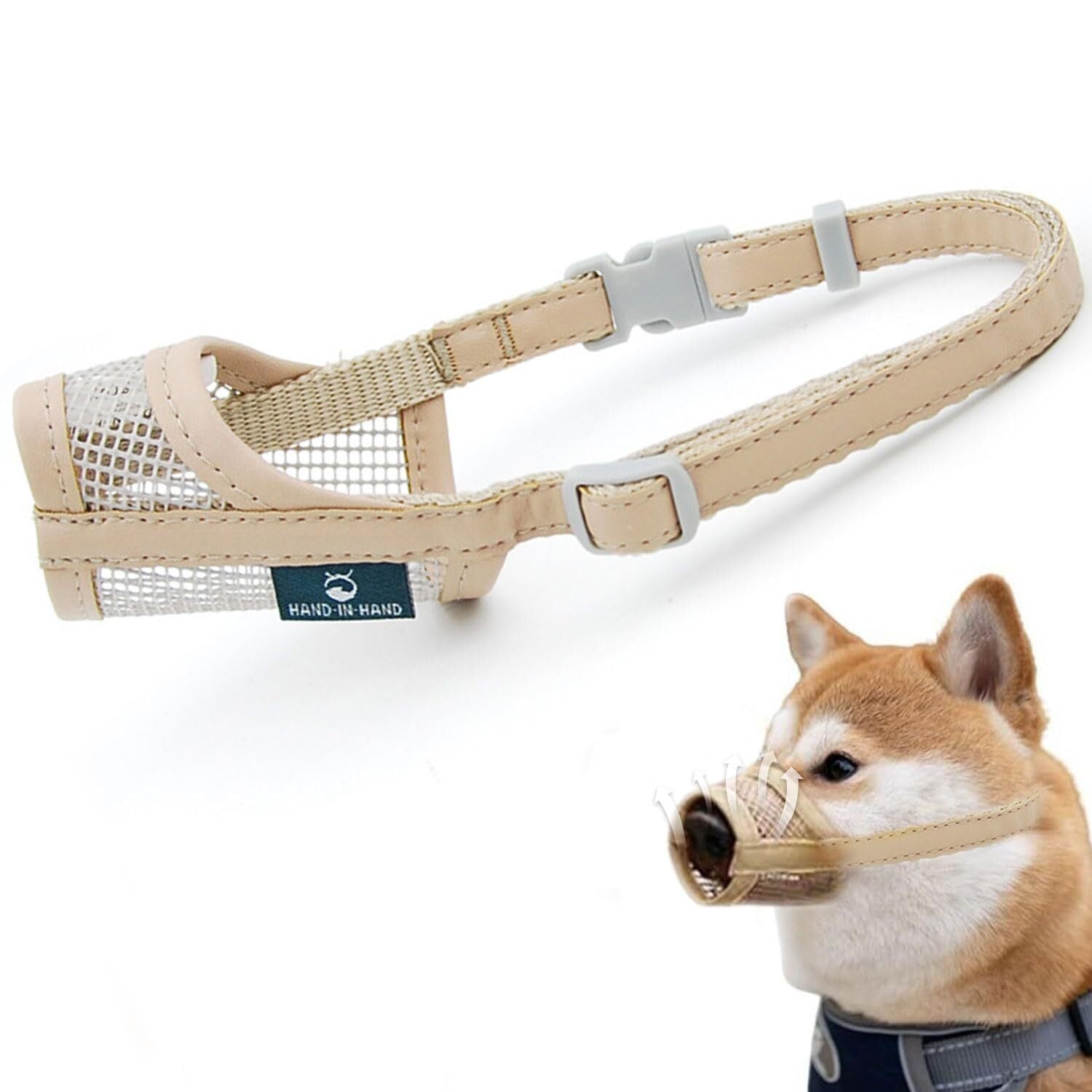 飼犬手噛 数量限定】犬 口輪 無駄吠え防止グッズ 犬 噛みつき防止 メッシュ口輪