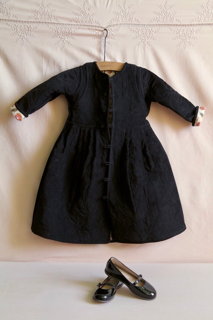 BONJOUR DIARY Reversible dress coat Aline print 4-6y | RESONASON