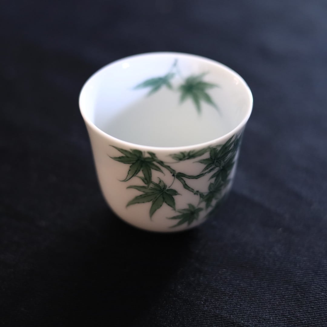 AS 平戸松山窯 クロム六彩花茶杯 | 芦屋貴兆陶家 online shop