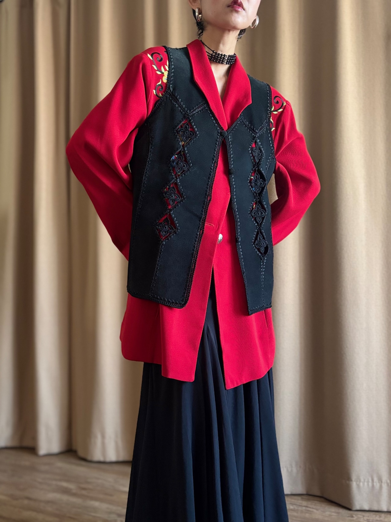 classic mode pigskin vest-5147-2