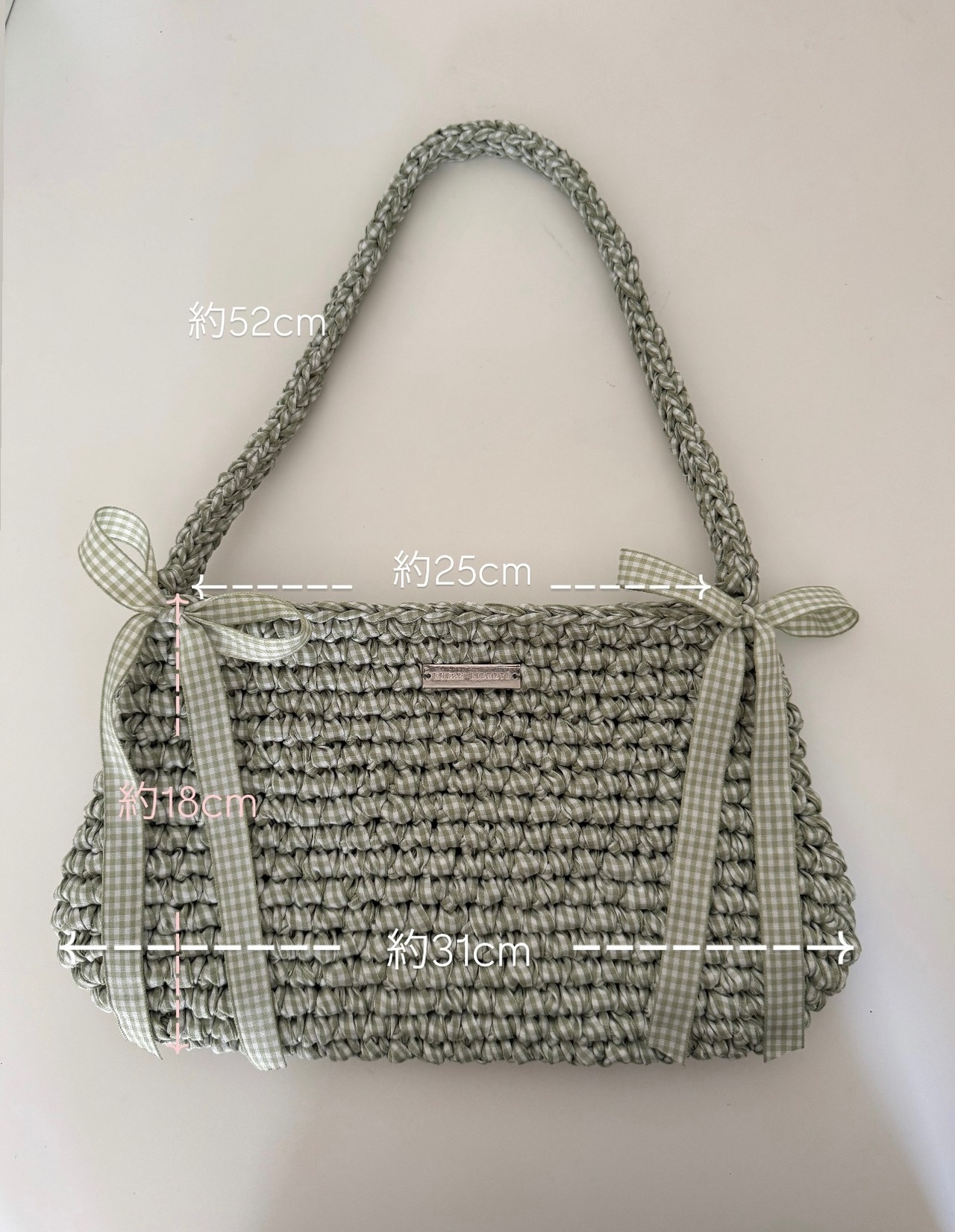 【即納】gingham check 5 lavender