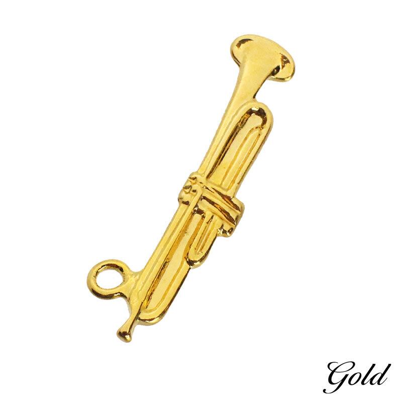 チャーム 楽器 トランペット 2個 26mm×7mm [cha-50925] アクセサリー