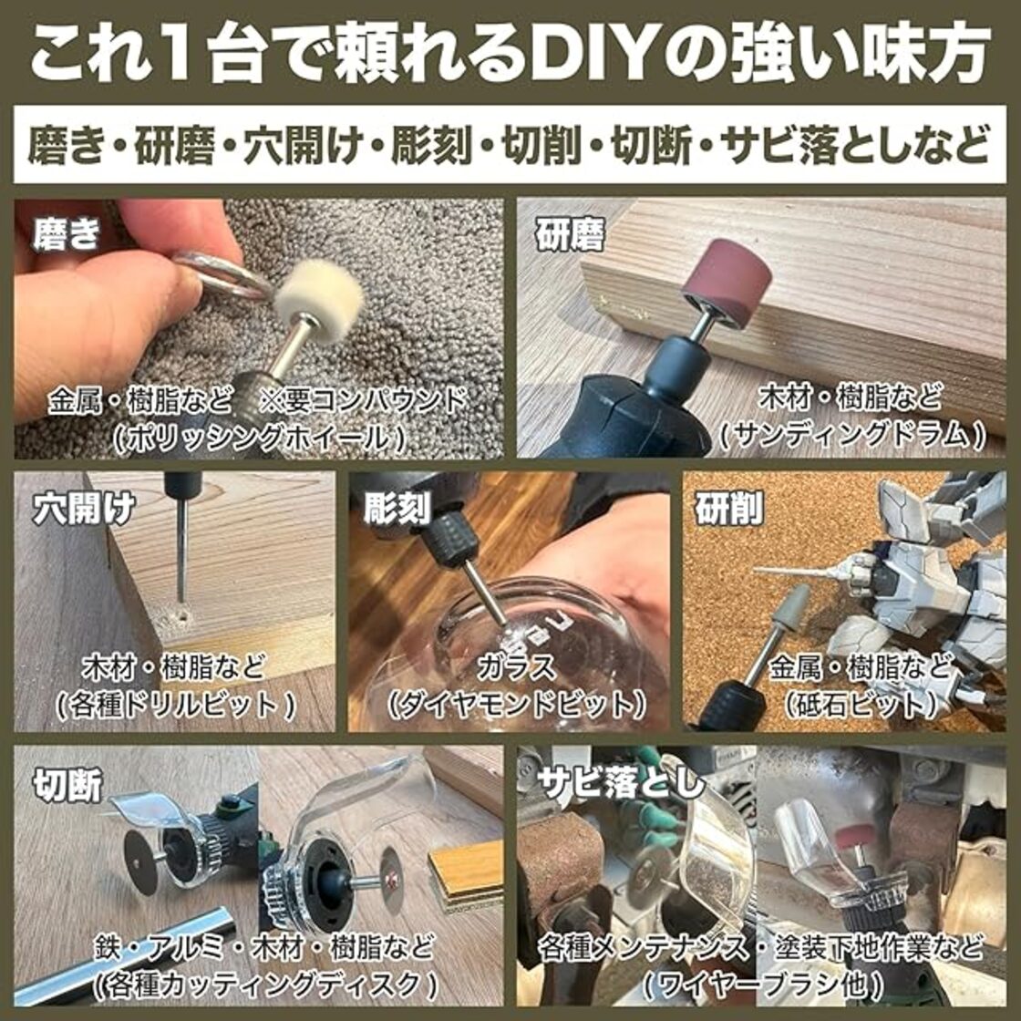 ネセクト] ミニルーター リューター 148点 フルセット AC100V 彫刻 