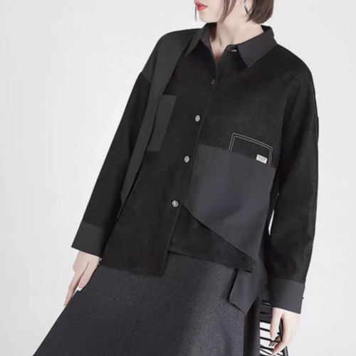 Multi-layered switching shirt C0751