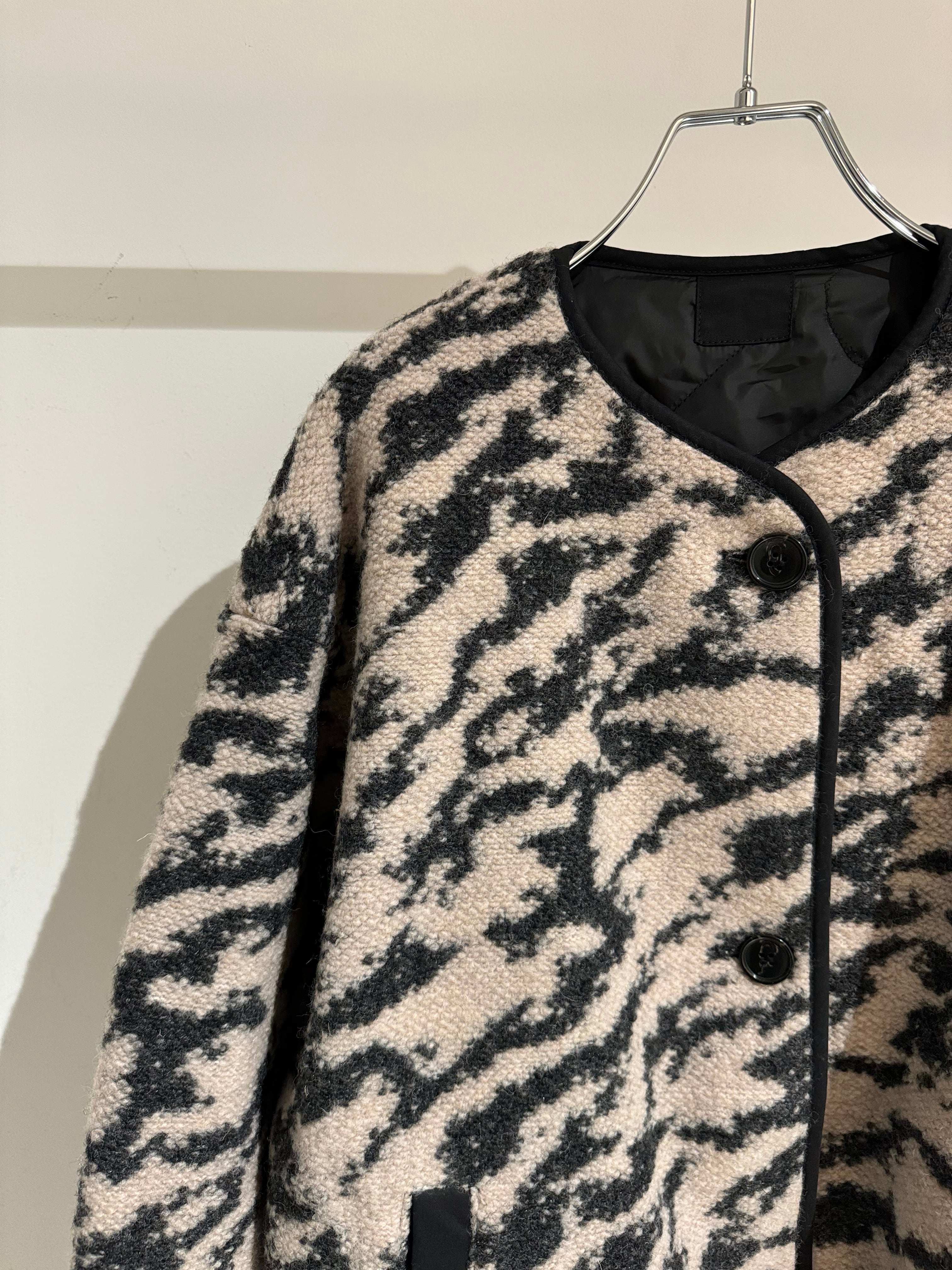 zebra boa reversible jacket