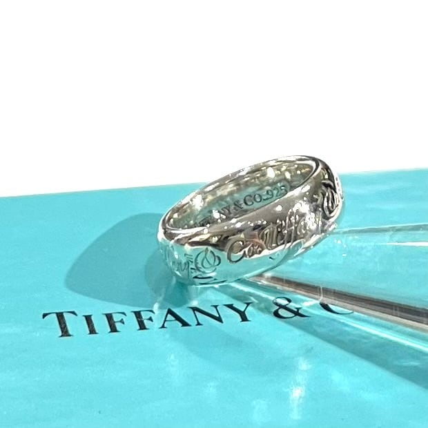 希少【TIFFANY&CO】【6.5号】2570 Tiffany Notesメッセージリング 13号