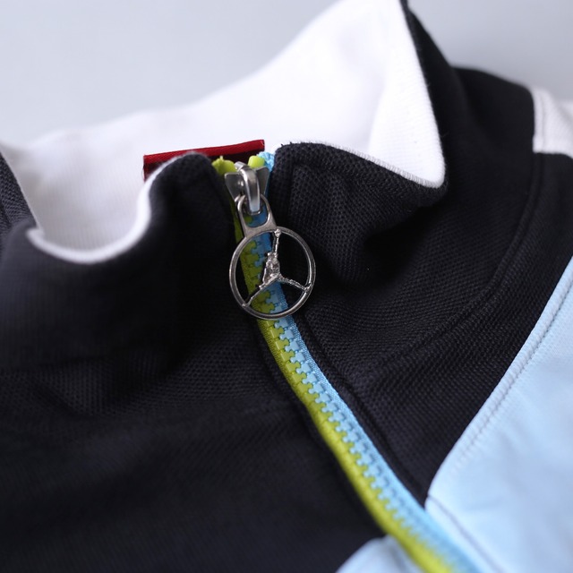 "Jordan" front switching and back map design zip-up jacket