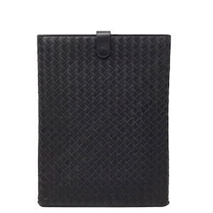 ボッテガヴェネタ イントレチャート タブレット iPad アイパッドケース ブラック レザー レディース BOTTEGAVENETA 【中古】