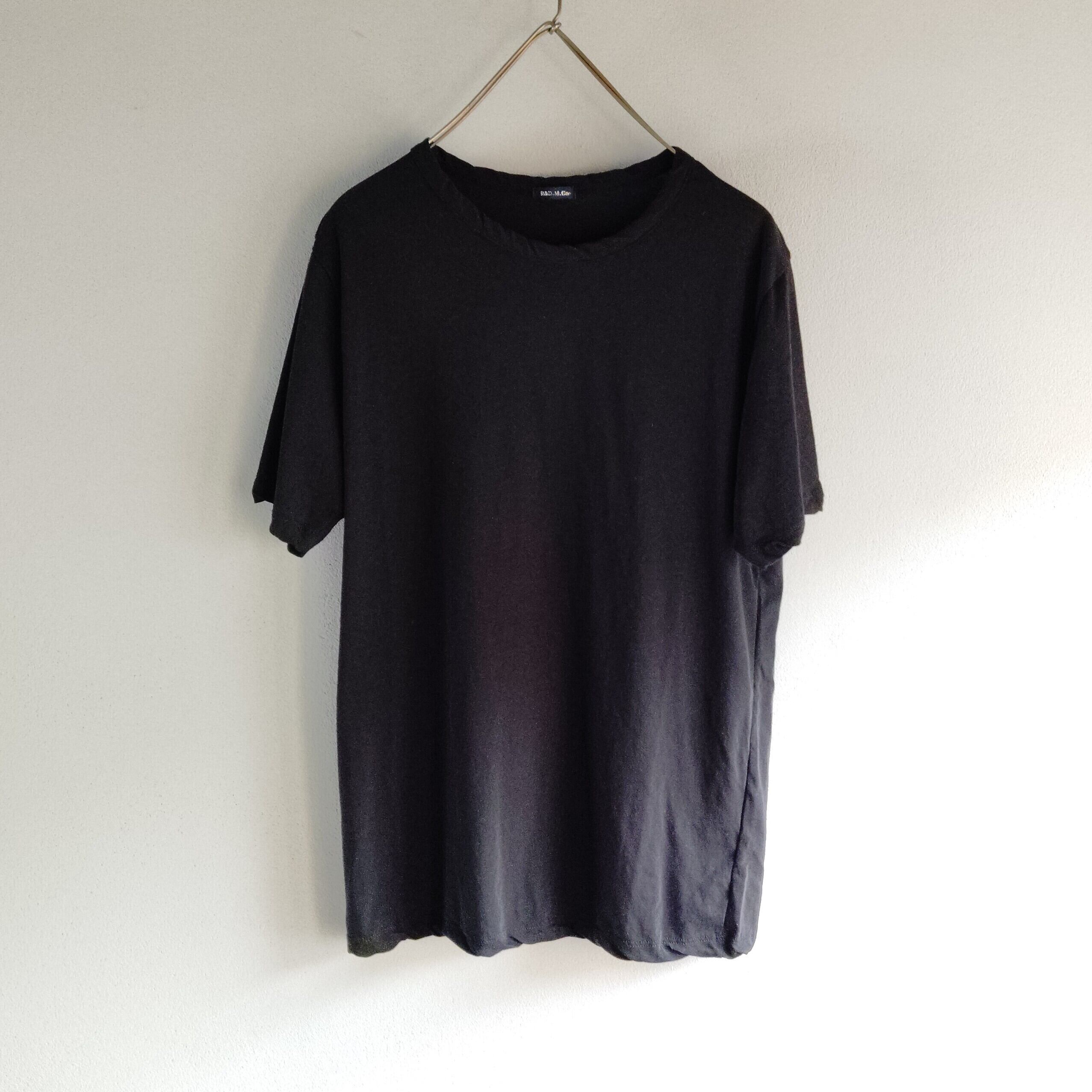 R&D.M.Co-/OLDMAN'S TAILOR TWISTED HALF SLEAVE T SHIRTS #7430 Black