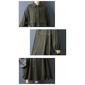 ボタンライン シャツワンピース  00356