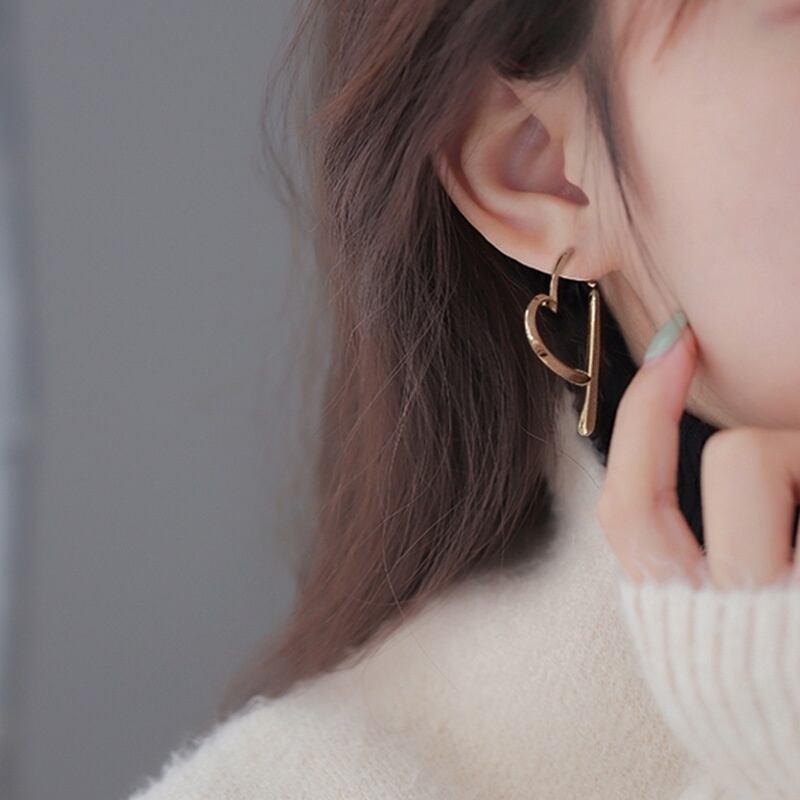 S925ハートチャーミングピアス Pierce