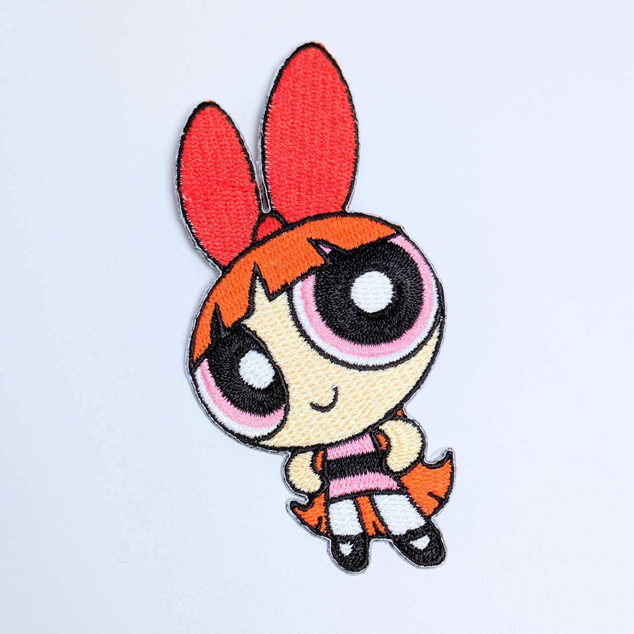 送料無料！ ★刺繍アイロンワッペン★【 The Powerpuff Girls ( パワーパフガールズ ) 】ブロッサム〚アメリカン雑貨 アメトイ〛