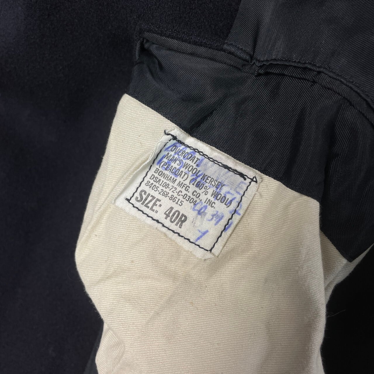 72年納品 70年代 U.S.NAVY 米軍実品 Pコート ミリタリー オーバー