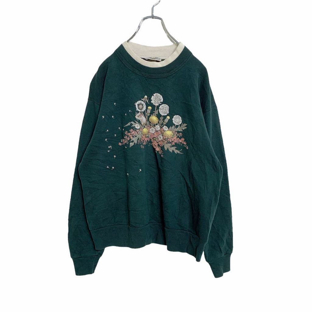 Day Breeze ダブルネック スウェットトレーナー ウィメンズ M グリーン