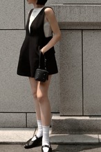 【全身長対応】Vneck クラシックオールインワン