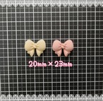 お得✨[20個]ぷっくりリボン／20mm×23mm