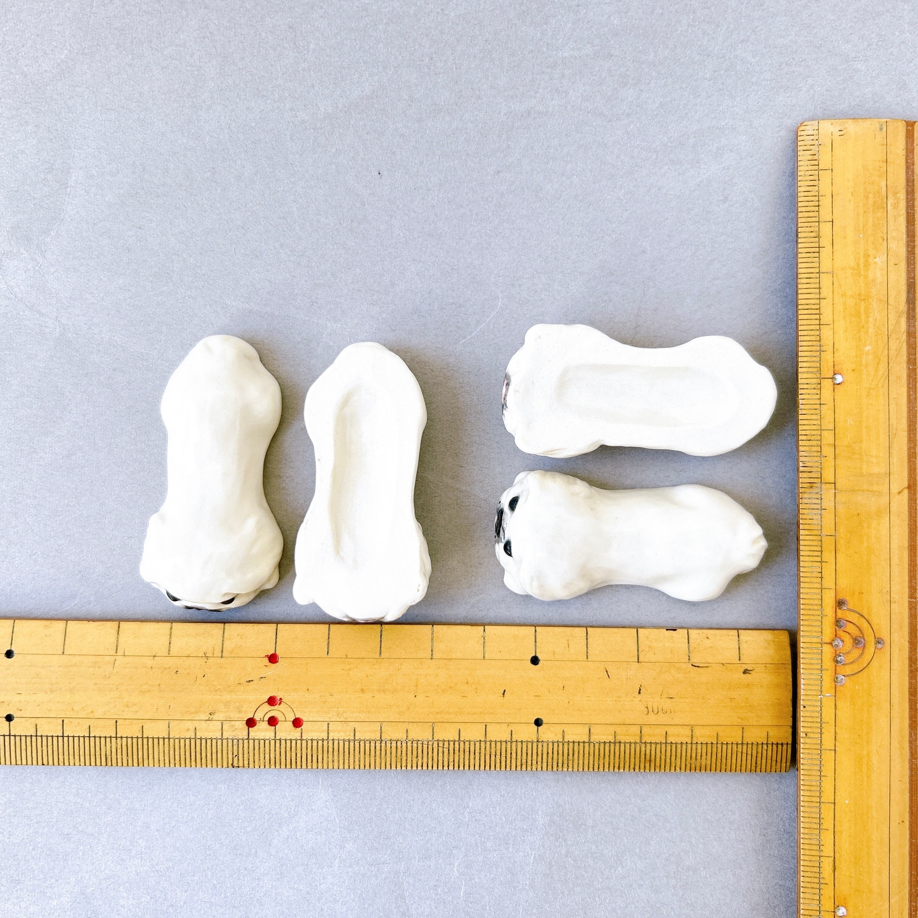 ペキニーズの箸置き(ホワイト) | 陶器のことり