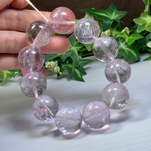 透高レア☆希少な20mm☆ラベンダーアメジスト・ブレスレット