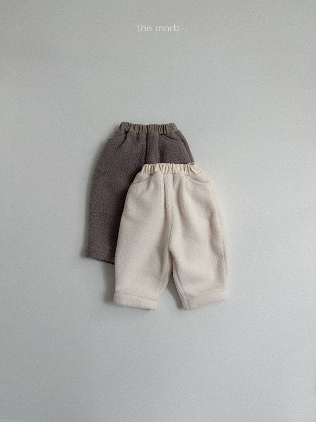 【取寄】minirobe｜soft double-fleece jogger｜ソフトダンブルジョガー｜S-XL｜10m-4y｜25 winter