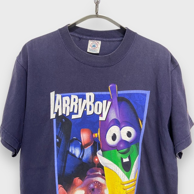 00s LARRY-BOY ラリーボーイ　キャラクターTシャツ　ネイビー　M
