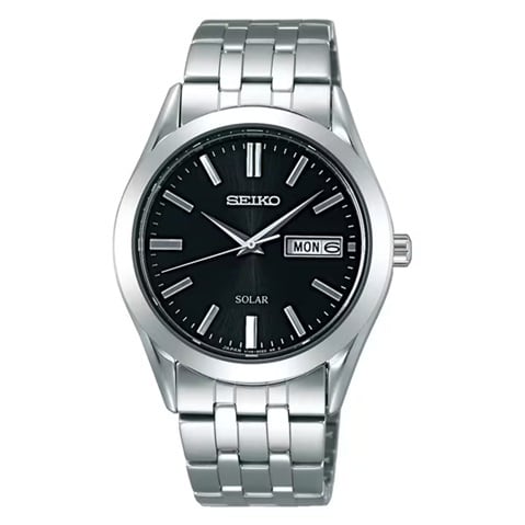 稼働品 セイコー 電波ソーラー デイト サファイアガラス 黒文字盤 メンズ SEIKO(セイコー) | 栗田時計店(1966年創業の正規時計販売店)
