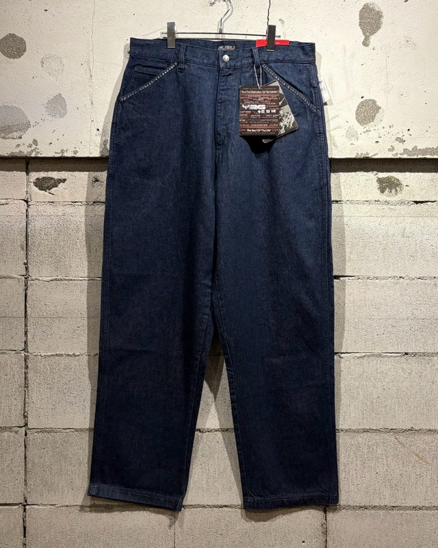 【Caka otto】 “Dead Stock” “FUBU” Rhinestone Decoration Vintage Baggy Jeans