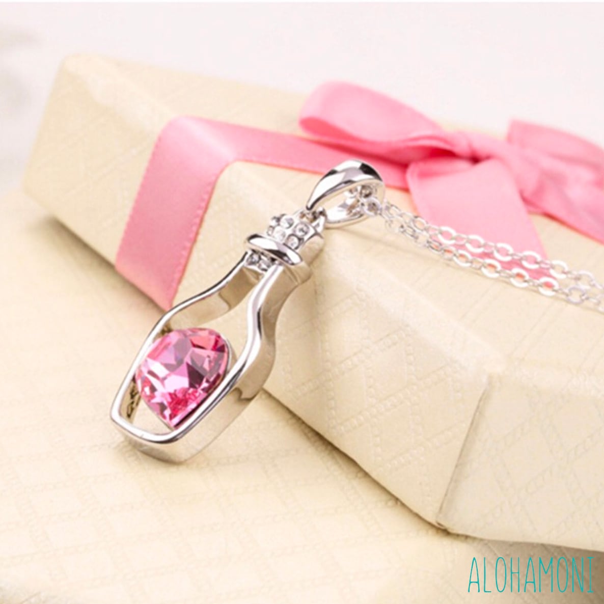 280】バッグチャーム／香水形／ハート