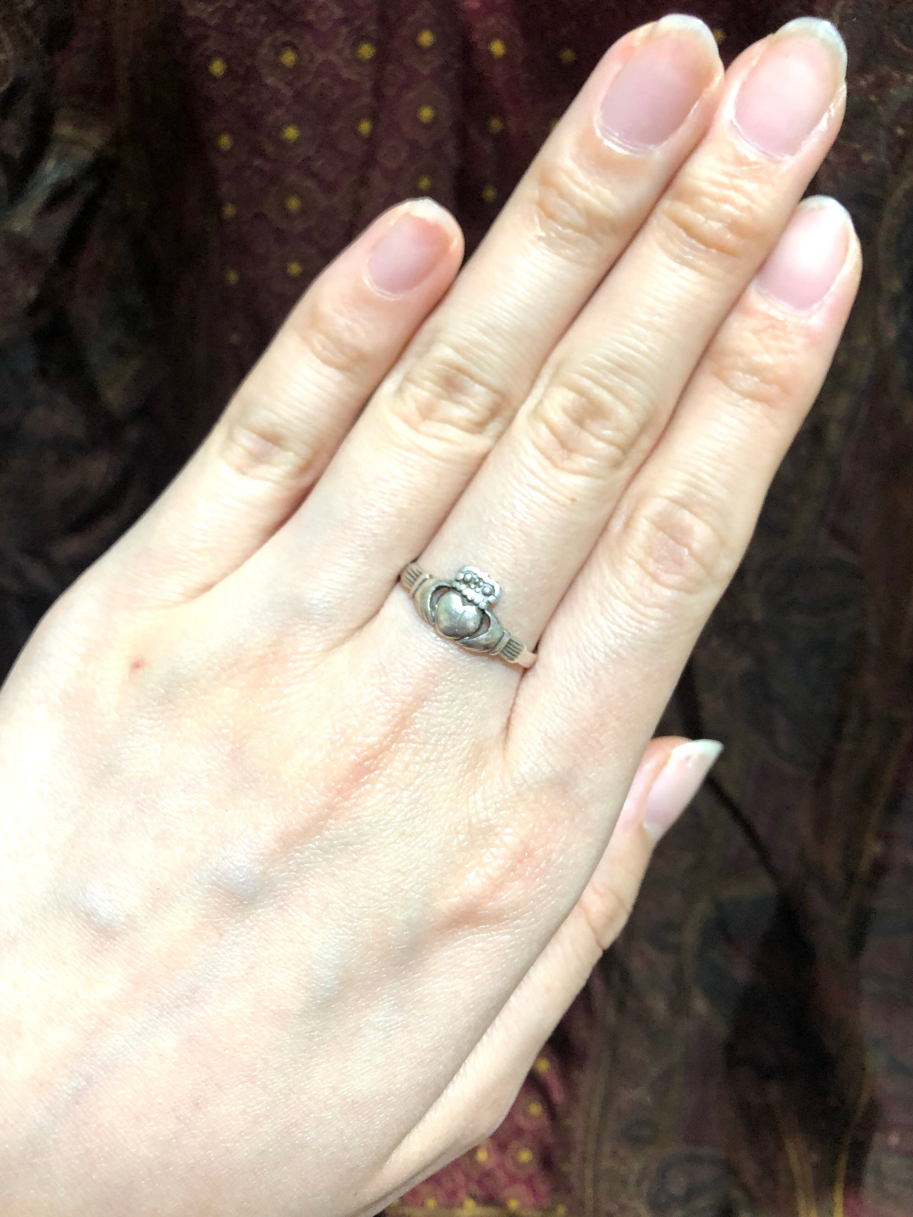 【Run Rabbit Run Vintage 】Claddagh ring05