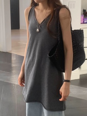 (予約) ounce / Grove V Knit  one-piece