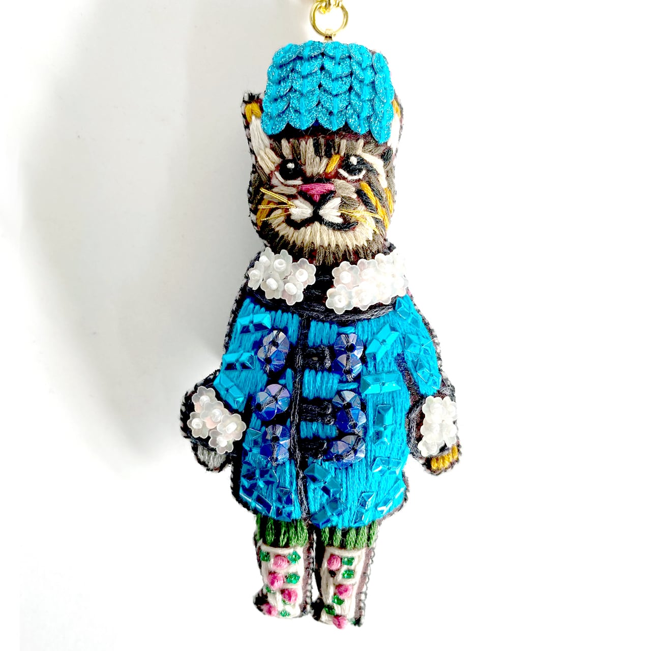 刺繍チャームブローチ ロシアCAT | tamaobazaaar