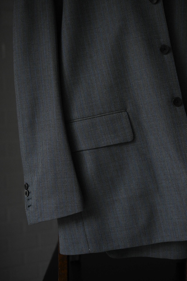 BISOWN / MIDDLEWOOL 3BUTTON LOOSEJACKET (Gray×Blue)