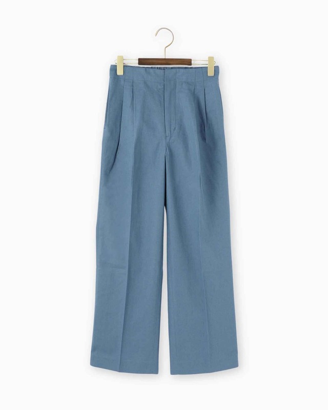 Cotton linen wide pants / BRAHMIN