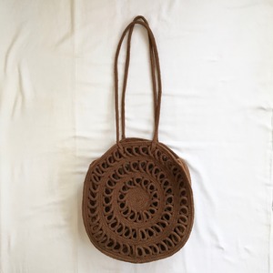 Cotton circle bag "brown"