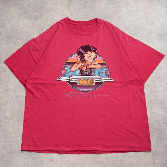 ベティブープ Tシャツ シングル 古着 00s 2XL ピンク 20144