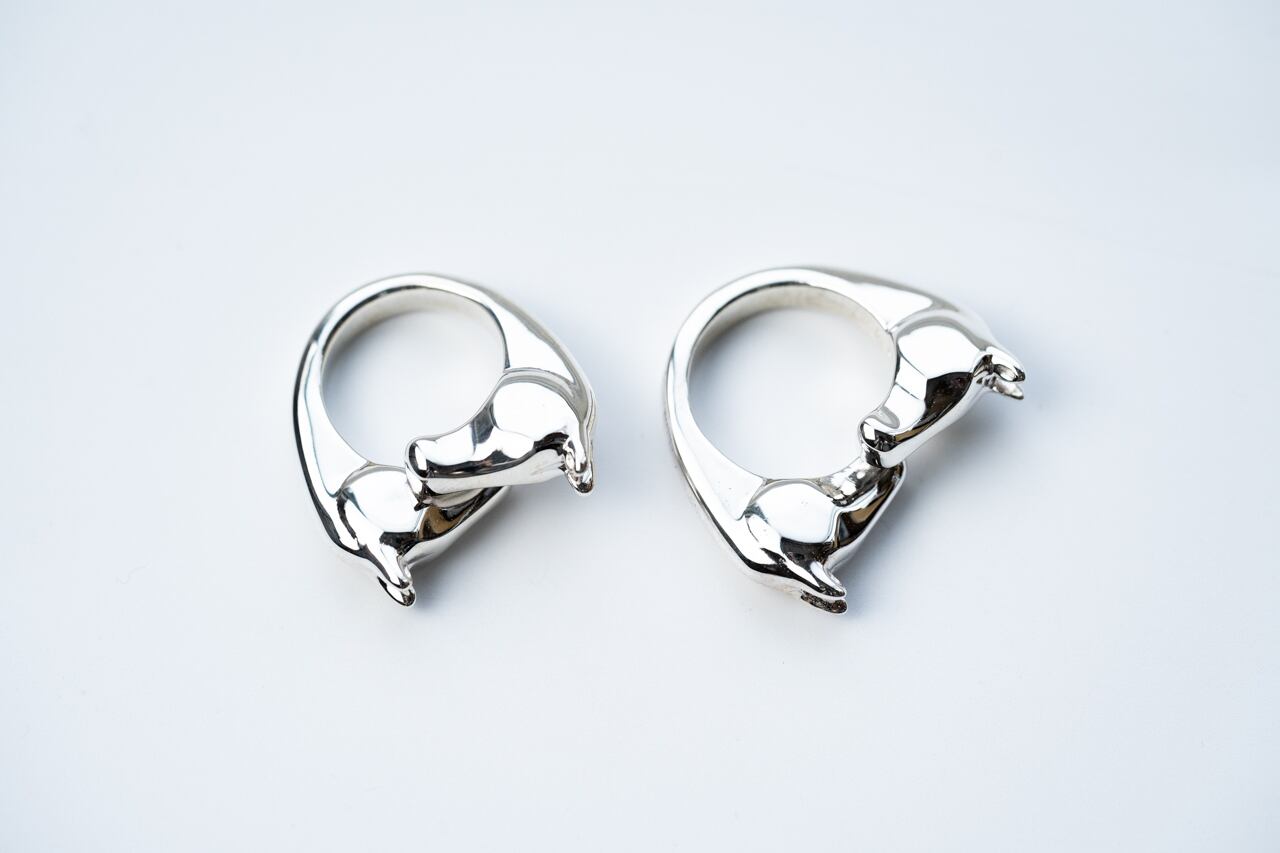 R-078 Horse ring (double face) | WAKAN SILVER SMITH online store