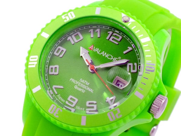 アバランチ AVALANCHE クオーツ 腕時計 AV-100S-GR-40 グリーン
