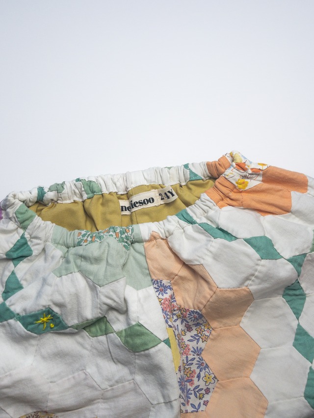 《即納》Nellie Soo / Vintage quilt bubble shorts 002 (2-4Y)