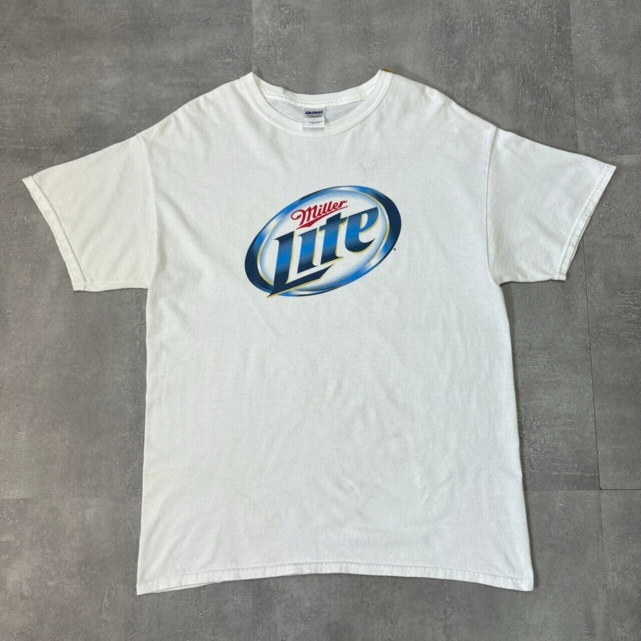 《L size》GILDAN ギルダン miller Lite プリントTシャツ ビールTシャツ No.3262