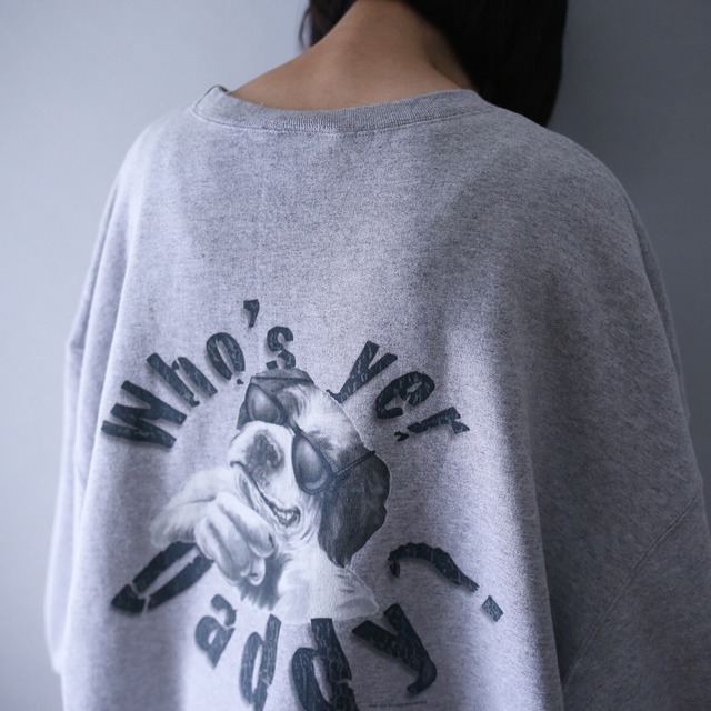 "BIG DOGS" front and back print XXXL over silhouette sweat