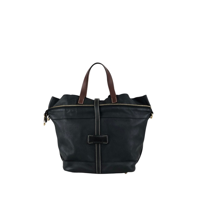 LOEWE ロエベ ショルダーバッグ ブラック フロントバックル 2way レザー vintage ヴィンテージ オールド pszdm6