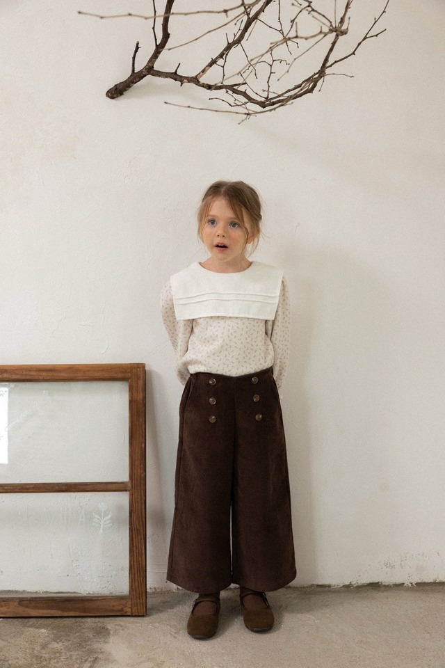 【10/29〆予約】<perrobebe>  Mandy corduroy pants