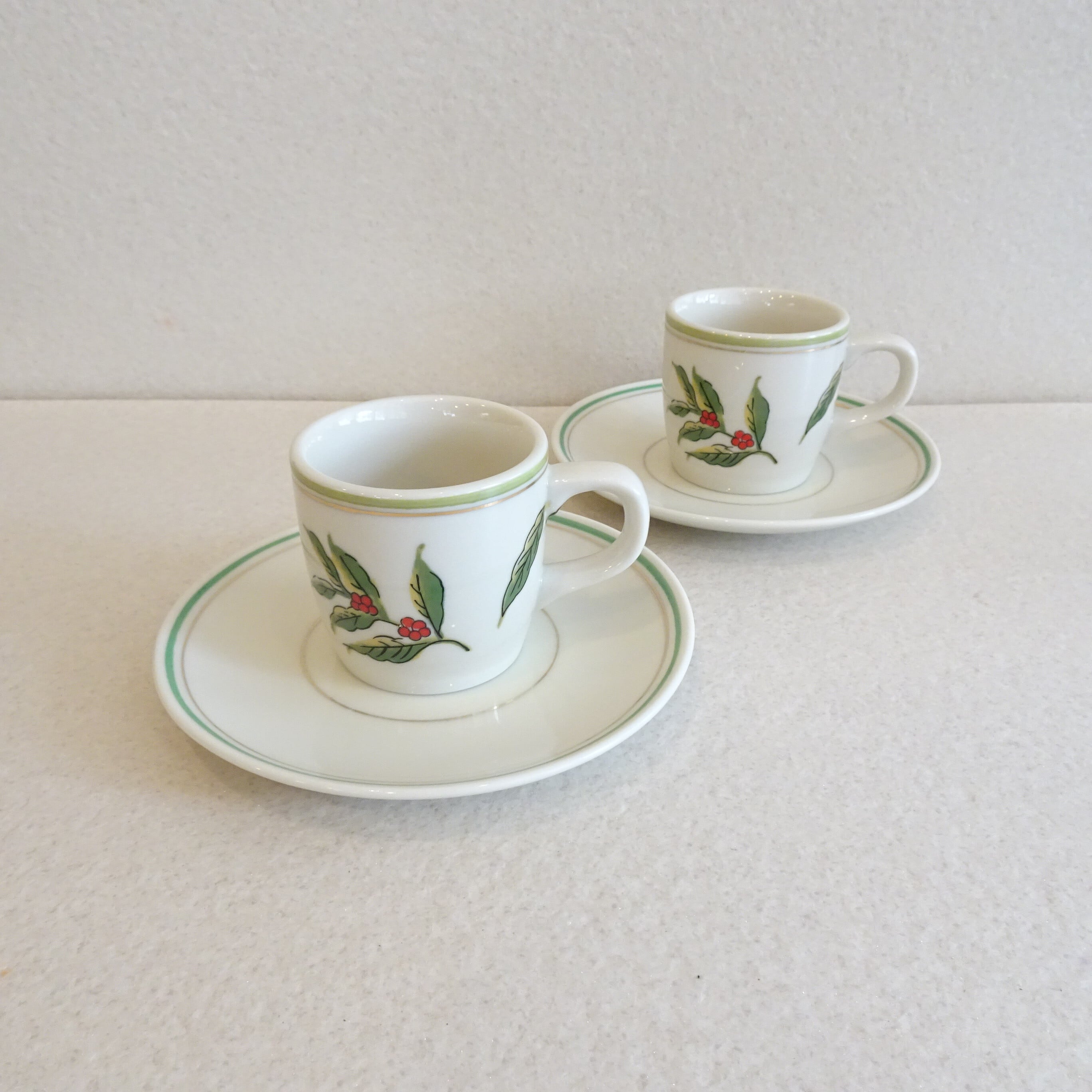 トーアコーヒー 珈琲豆のカップ&ソーサー2客セット