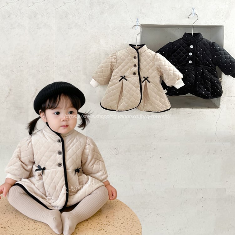 70 100 ハジャケット コート リボン 洋風 長袖 ベビー服 韓国版 可愛い 韓国子供服 ベビー 子供服 Q Toworld キュートワールド 子供服