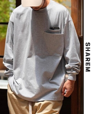 Basic long sleeve T-shirt cut and sew top B0069