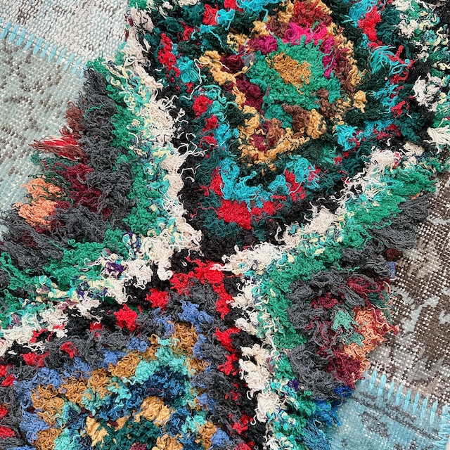 モロッコ ヴィンテージラグ MR007 | ブジャド | 40cm × 115cm