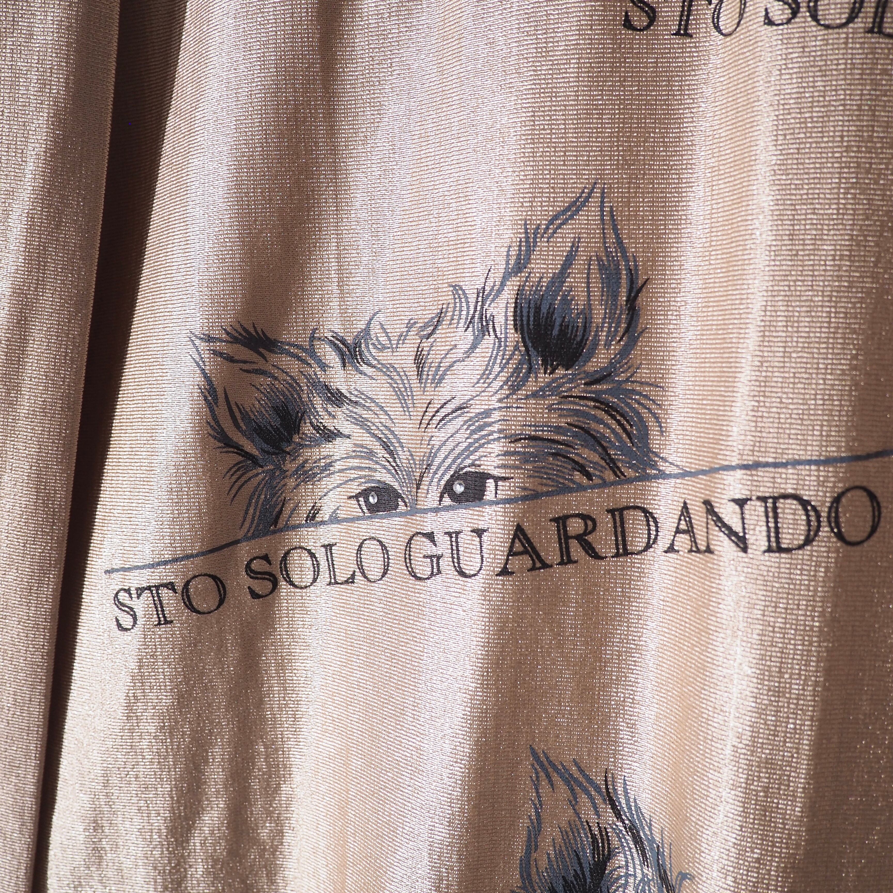 1990s " Pretty Cat " Nihil Face printed vintage Long sleeve Tee